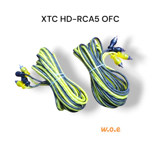 XTC RCA 2X2 5 METER BLACK/YELLOW OFC - Image 2